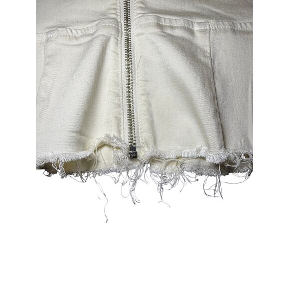 Reformation Lexi Corset Raw Edge Ivory Size 6 Top - Picture 4 of 11